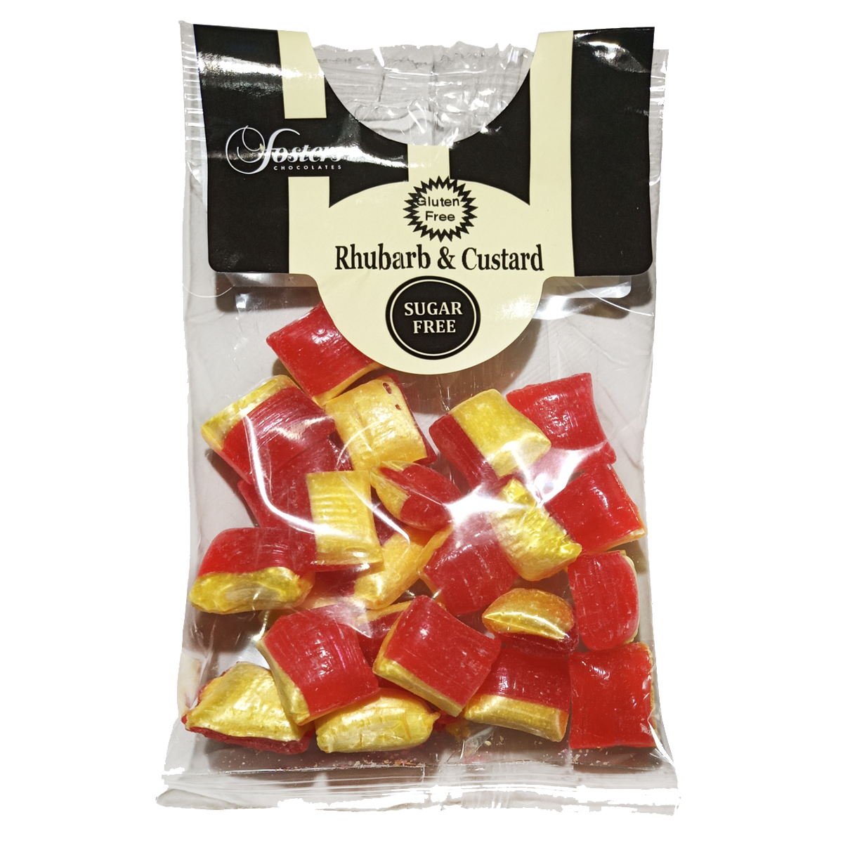 Sugar Free Rhubarb And Custard Hard Boiled Sweets Uk Ireland Fosters Chocolates