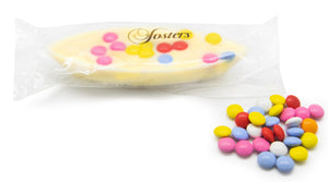 Creamy White Chocolate with Flavoured Chocolate Beans